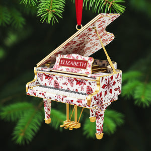 Personalized Gifts For Christmas, Piano Toile de Jouy Custom Shape Acrylic Ornament 05pgta300925