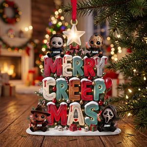 Spooky Kids Merry Creepmass Ornament - Personalized Gift For Christmas Ornament 02PATN150926