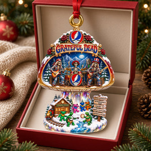 Grateful Dead Mushroom Nook Acrylic Ornament, Personalized Gifts For Music Lovers 08qhdh091026
