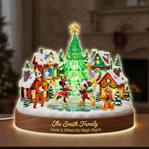 Cute Characters Acrylic Light Box Personalized Christmas Gifts For Family 02pgtn041125