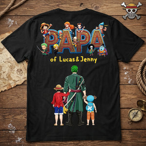 Sea Captain Dad And Kids Shirt - Personalized Gifts For Father's Day Shirt 01HUDT040626PA