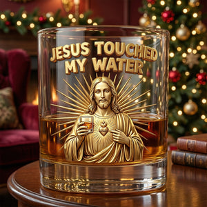 Fun Jesus Christ Make Magical Drink Whiskey Glass, Personalized Gifts For Drinking Lovers 03qhqn221125