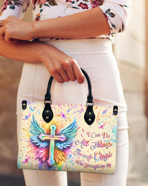 I Can Do All Things Through Christ Leather Bag - Gifts For Jesus Lovers 01acxn220425