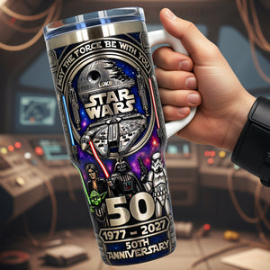 50th Anniversary Space Adventure Tumbler - Personalized Anniversary Gift 02OHTA090326