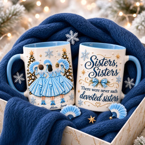 Christmas Sisters Coffee Accent Mug - Personalized Gifts For Christmas Coffee Mug 01TTDH101026