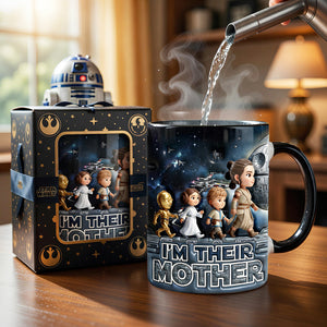 Cosmic Mom & Kids Reveal Magic Ceramic Coffee Mug - Personalized Gifts For Mother's Day 02nadt140426-Homacus