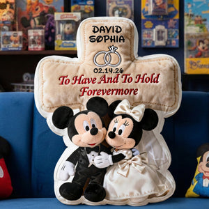 Romantic Wedding Couple Pillow - Personalized Anniversary Gift For Couple 04NALU231225