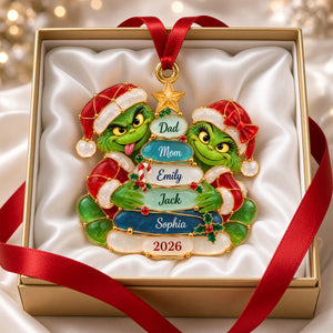 Troublemaker Family Acrylic Ornament - Personalized Christmas Gift For Family 02NADH201026