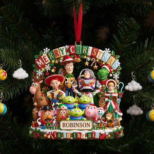 Festive Friends Acrylic Ornament – Personalized Christmas Gift For Families 02PALU010826