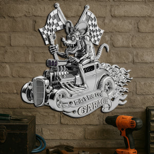 Hot Rod Holiday Metal Sign – Personalized Garage Gifts For Hot Rod Lover 03qhlu180625