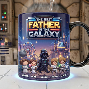 The Best Father In The Galaxy Magic Coffee Mug - Personalized Gifts For Dad 01NATA290426-Homacus