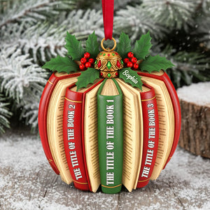 Personalized Gifts For Book Lovers Christmas Ornament 02hytn171125