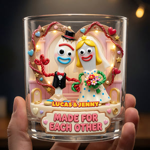 Forever Together Round Glass - Personalized Gifts For Couple 03TYDT240626