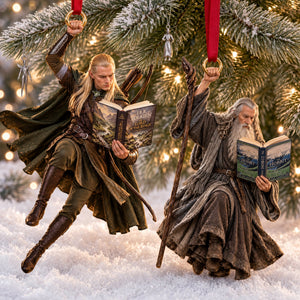 Readers In Fantastical World Ornament - Personalized Christmas Gifts For Book Lovers 06nalu241026