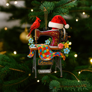 Sewing Machine Personalized Heaven Gifts For Seamstress Christmas Ornament 04ohtn030925