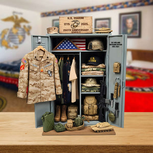 Military 250th Anniversary Personal Locker Plaque - Personalized Gifts For Veteran 051qhtn300625 MR