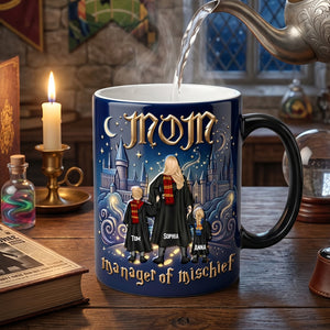 Fantasy School Mom Color Changing Ceramic Coffee Mug - Personalized Gifts For Mother's Day Heat Changing Mug 05NATN240326