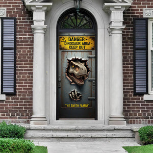 Fantasy World Door Cover - Personalized Gifts For Dino Lovers 04hyqn200825
