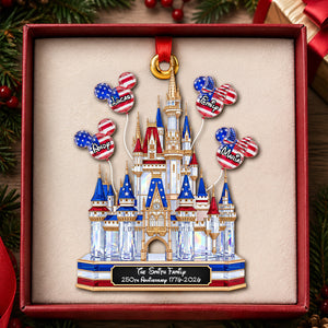 Enchanted Castle Acrylic Ornament - Personalized 250th Anniversary Gift For Family 05OHDH240826