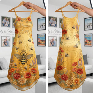 Cute Little Bee Suspender Maxi Dress - Personalized Gift For Grandma/ Mom 01PAQN200326