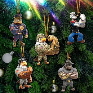 Military Christmas Ornament - Personalized Gifts For Veteran 02naqn060825