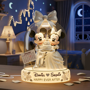 Wedding Couple Acrylic Light Box - Personalized Gifts For Couples 09pglu051225