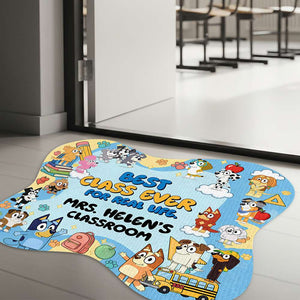 Best Class Ever Shape Doormat- Personalized Gifts For Teacher 02HULU020825