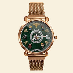 Epic Flight Adventure Mesh Strap Quartz Watch -Personalized Gift for Fantasy Fans 02tgqn210725