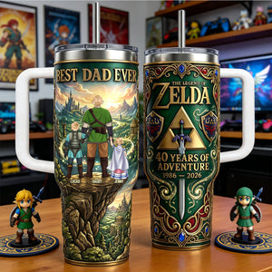 Legendary Adventure Dad 40oz Tumbler - Personalized Gifts For Father's Day Tumbler 021NATN050326HG