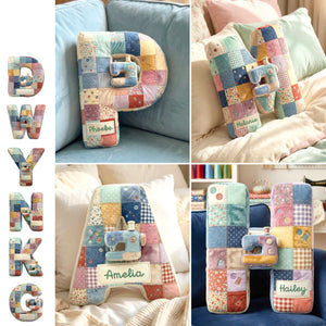 Sewing Alphabet Initial Letter Custom Shaped Pillow - Personalized Gifts For Sewing Lovers 02qhmg081225