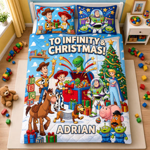 Friends Adventure Christmas Quilt Bed Set - Personalized Gifts For Christmas 06tydh221026