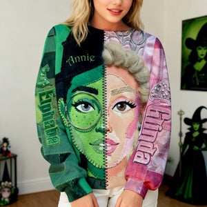 Two Sides Of Magic Patchwork Shirt - Personalized Gift For Witch Lovers 01HULU231225