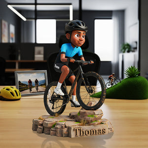 Teenager Riding Bicycle Plaque - Custom Photo Gifts For Bicycle Lovers 02pata290825