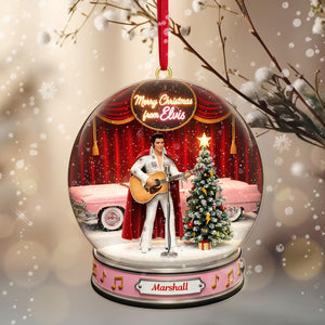 Snowball Singer Fans Ornament - Personalized Gifts For Fans Christmas Ornament 04KIMG041025-Homacus