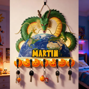 Planet Earth Acrylic Key Hanger - Personalized Gifts 01kimg151225