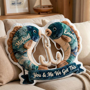 Fishing Custom Shaped Pillow - Personalized Gifts For Couples 02ohmg221225