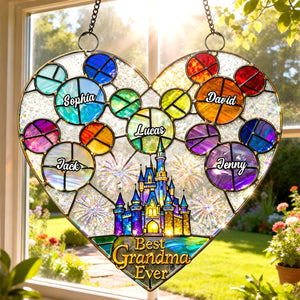 Best Grandma Ever Suncatcher Ornament - Personalized Mother's Day Gifts 04hutn120226