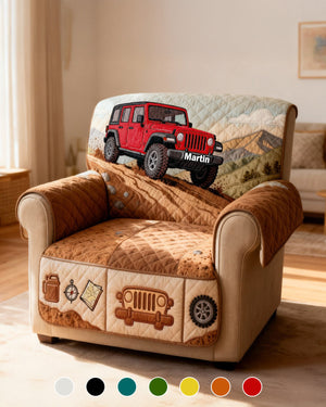 Off-Road Car Quilted Sofa Cover - Personalized Gifts For Off-Road Lovers 01kimg280126