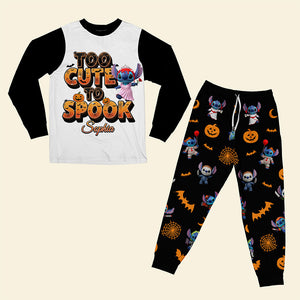Spooky Cartoon Pajama Set - Personalized Halloween Gifts For Horror Lovers 01pgqn210825