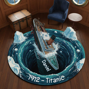 Personalized Stormy Sea Ship Adventure Doormat 10HYLU131125