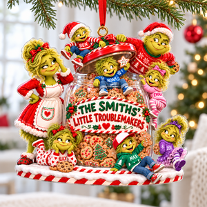Little Troublemakers Family Ornament - Personalized Christmas Gifts 03haqn211026