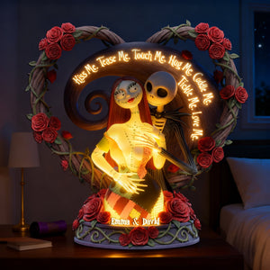 Playful Skeleton Couple Light Box - Personalized Gift For Couples 01HULU311225