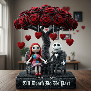 Skeleton Couple Plaque - Personalized Gifts For Couple 07toqn181225