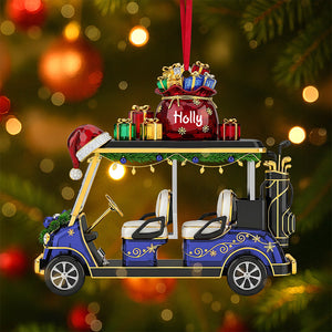 Golf Cart Ornament - Personalized Gifts For Golf Lovers 01ohta180825 - Ornament - GoDuckee