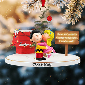 Lovely Couple Acrylic Christmas Ornament - Personalized Gifts For Couple 05ohta051125