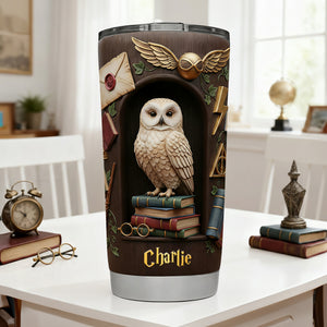 Fantasy Owl Tumbler - Personalized Gifts For Fantasy Novel Lovers 03kilu271225