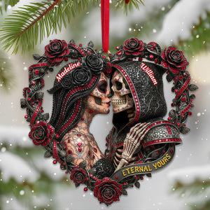 Skull Couple Ornament Personalized Christmas Gifts 04OHMG231025