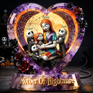 Spooky Mom And Kids Light Box - Personalized Gifts For Mother's Day Acrylic Light Box 02OHLU070426