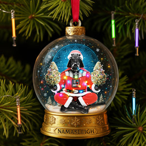 Cosmic Festive Santa Ornament - Personalized Christmas Gift For Stoners 02TOLU290825