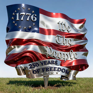 Proud Flag Metal Sign, Personalized Gifts For Patriots 02qhdt260226